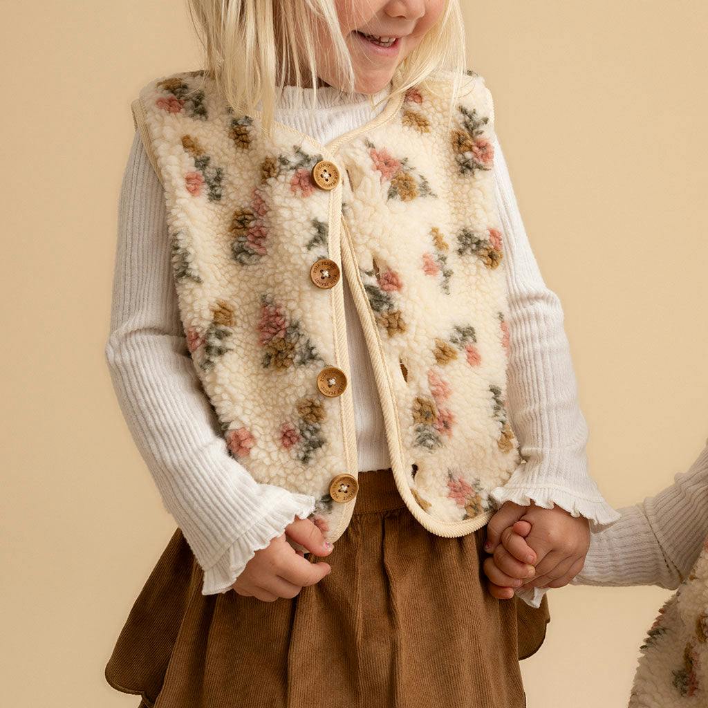 Amber Sherpa Corduroy Reversible Vest