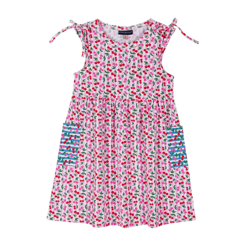 Girls Blocked Dress, Pink