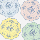 Vintage Botanical Dinner Plates