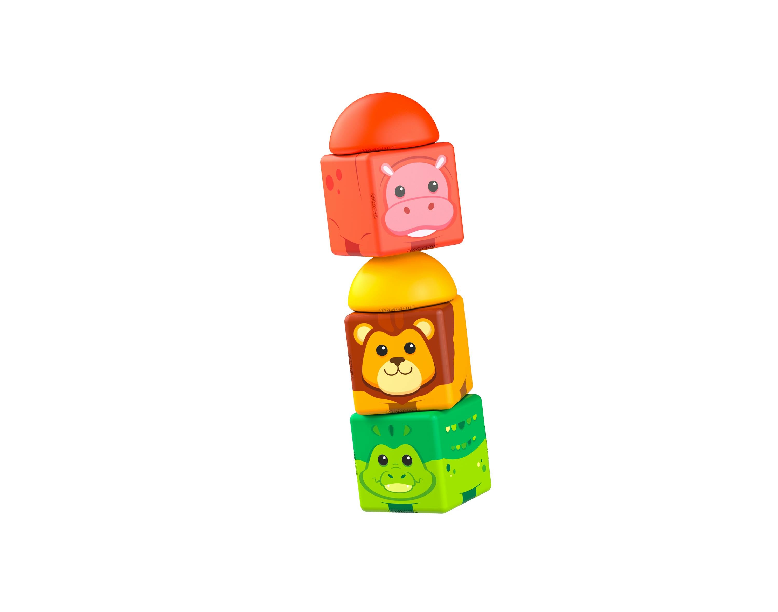 Geomag™ Magicube Safari Stacking – 10 Piece Magnetic Blocks