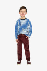 Long Sleeve T-Shirt Blue And White Stripes