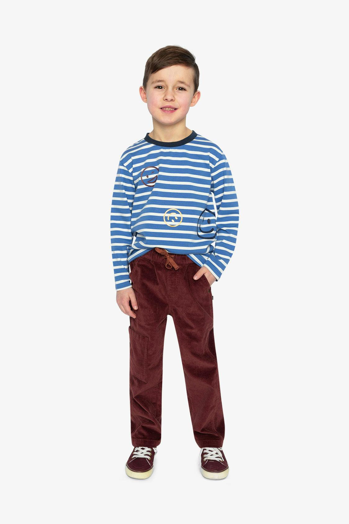 Long Sleeve T-Shirt Blue And White Stripes