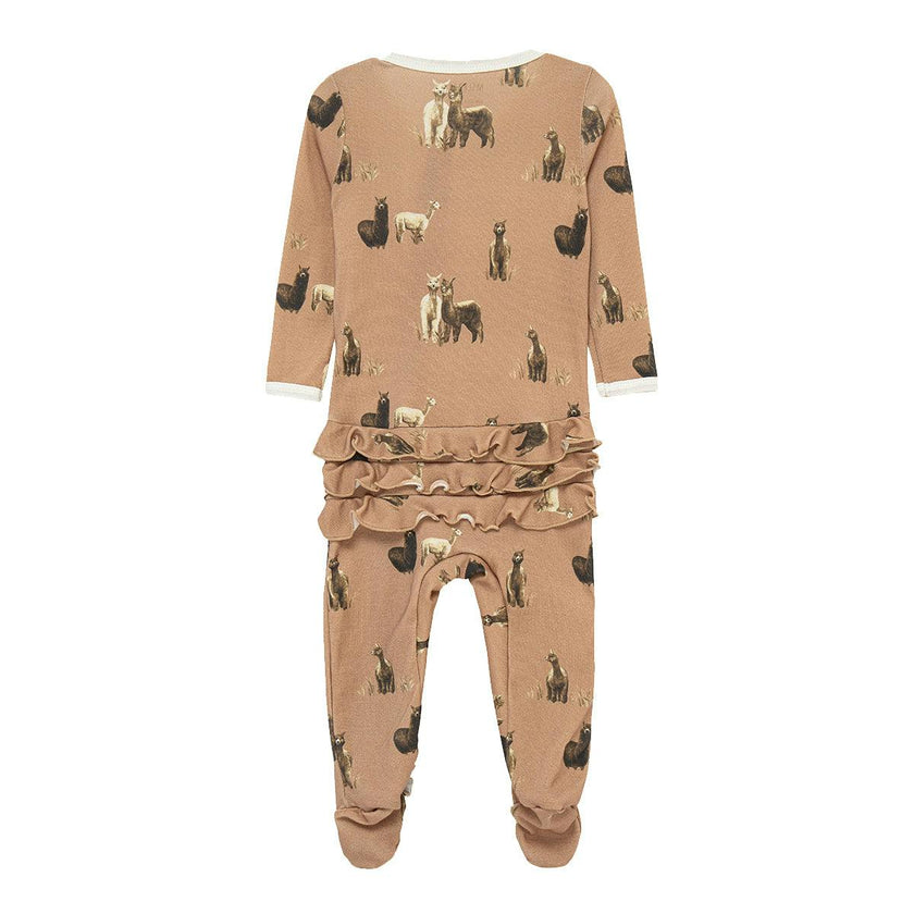 Organic Cotton Ruffle Footed Romper