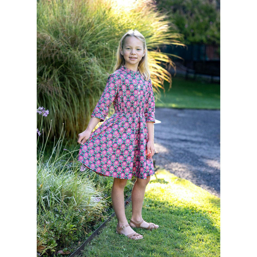 Gabriela Circle Dress, Pink