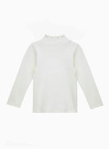 Grace Bow Jersey Top in White