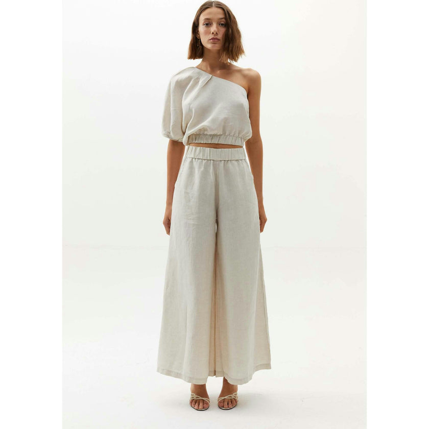 Cape Linen Pants - Natural