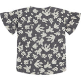 All-Over Abstract Sea Plant Graphic Print T-Shirt