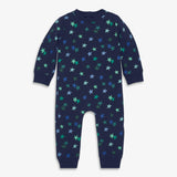 Baby sweatshirt romper in confetti stars