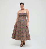 The Maisie Dress -  Stowell Medallion Stripe