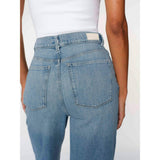 Hepburn Wide Leg High Rise Ankle Jeans | River Bank