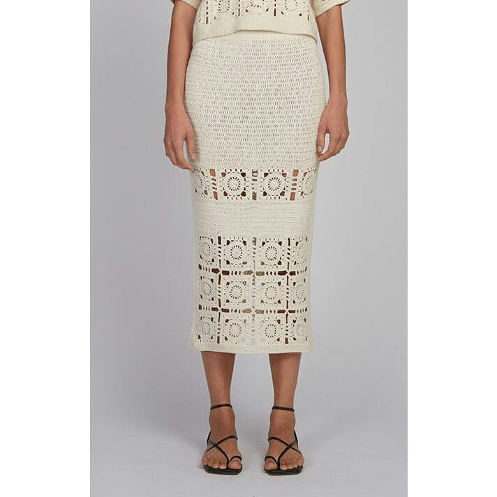 JANA CROCHET SKIRT | IVORY