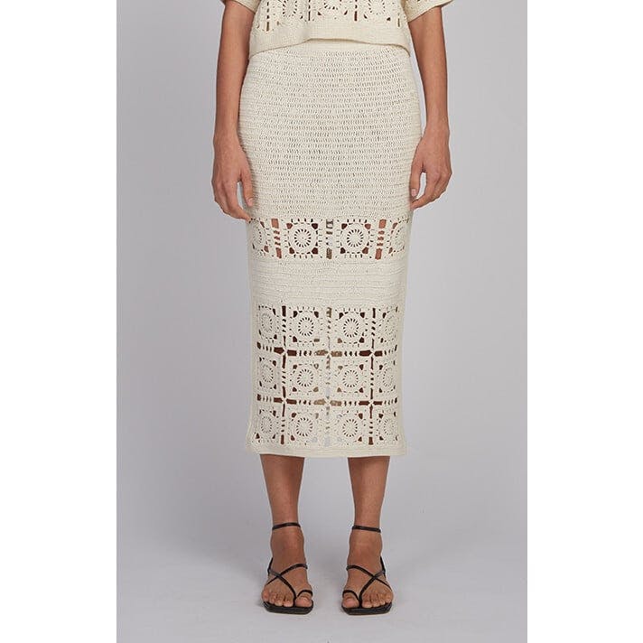 JANA CROCHET SKIRT | IVORY