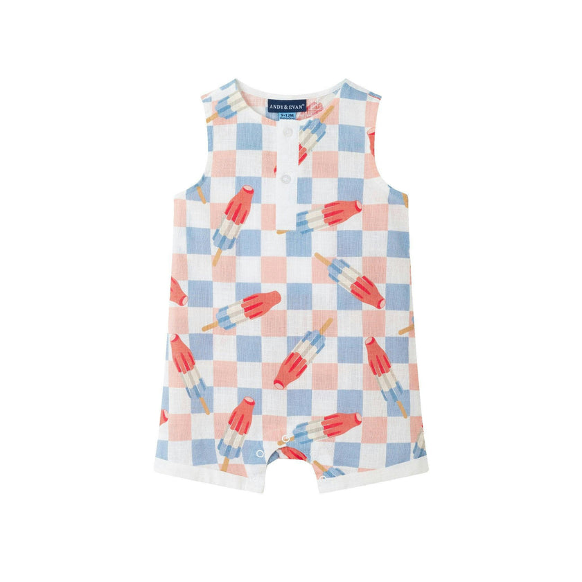 Infant Woven Romper & Hat