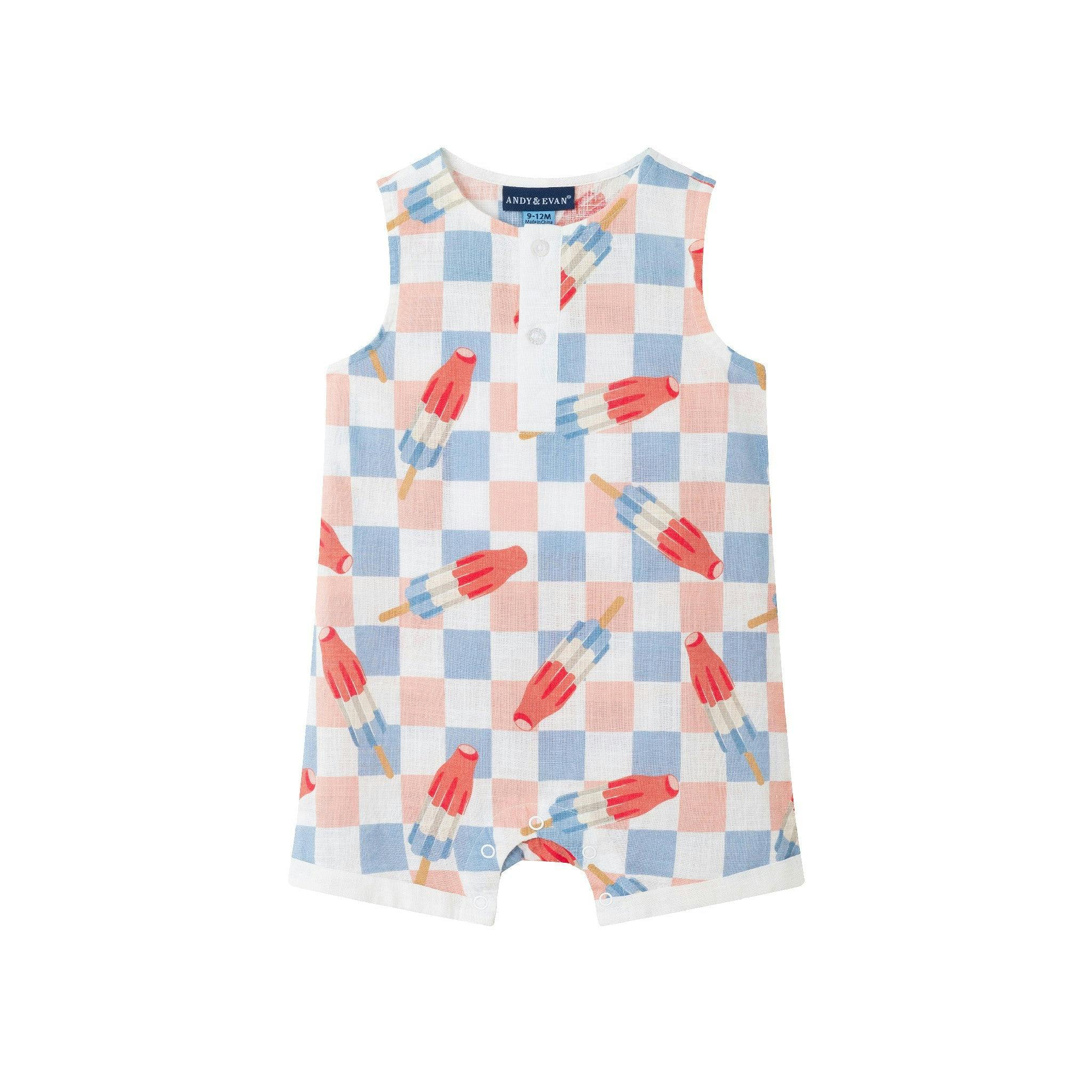 Infant Woven Romper & Hat
