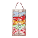 Multicolor Ric Rac Clip-On Bow Set (5 count)