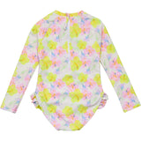 Aloha Vacay Recycled Leg Frill Surf Suit
