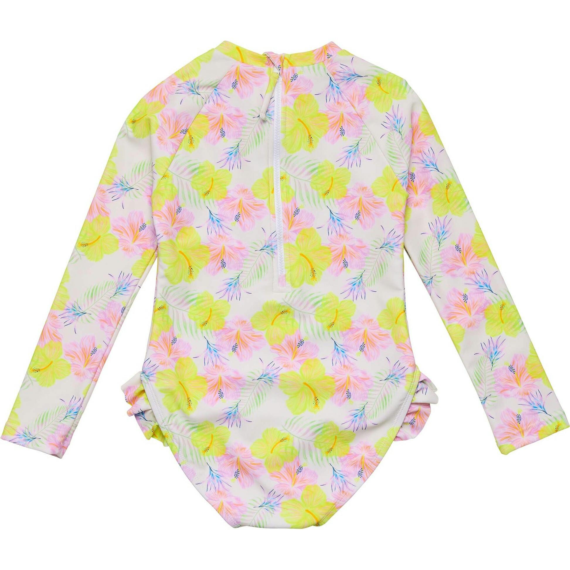 Aloha Vacay Recycled Leg Frill Surf Suit