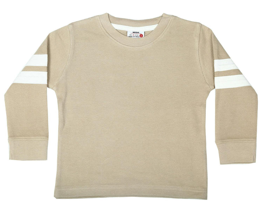 Kids Thermal Shirt - Stone with Sand Taping