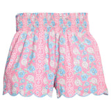 Shirred Shorts - Spring Marguerite Floral