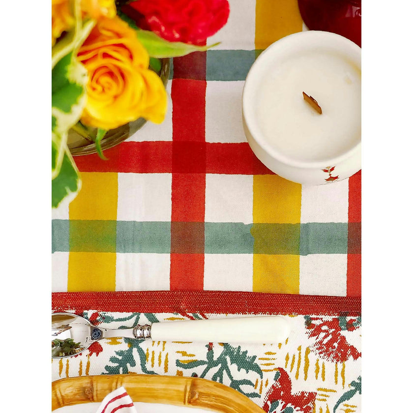 Block-Printed Table Cloth