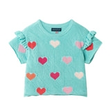 Girls Heart Crochet Set | Aqua Hearts