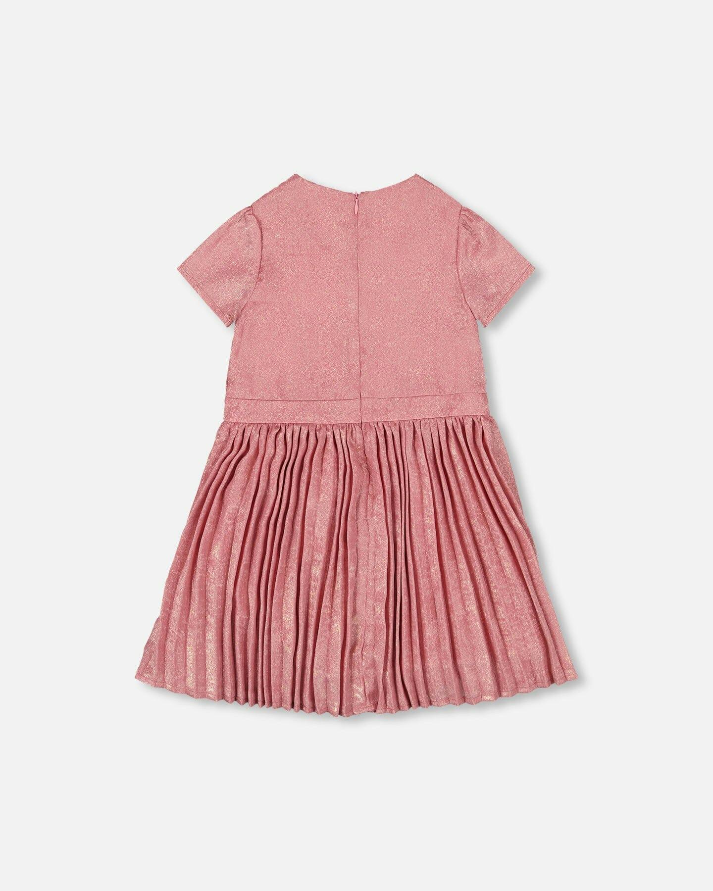 Short Sleeve Dress with Pleated Skirt