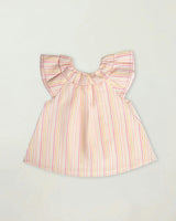 Lola Blouse - Pink Strips print