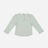 Camila White Collar Top