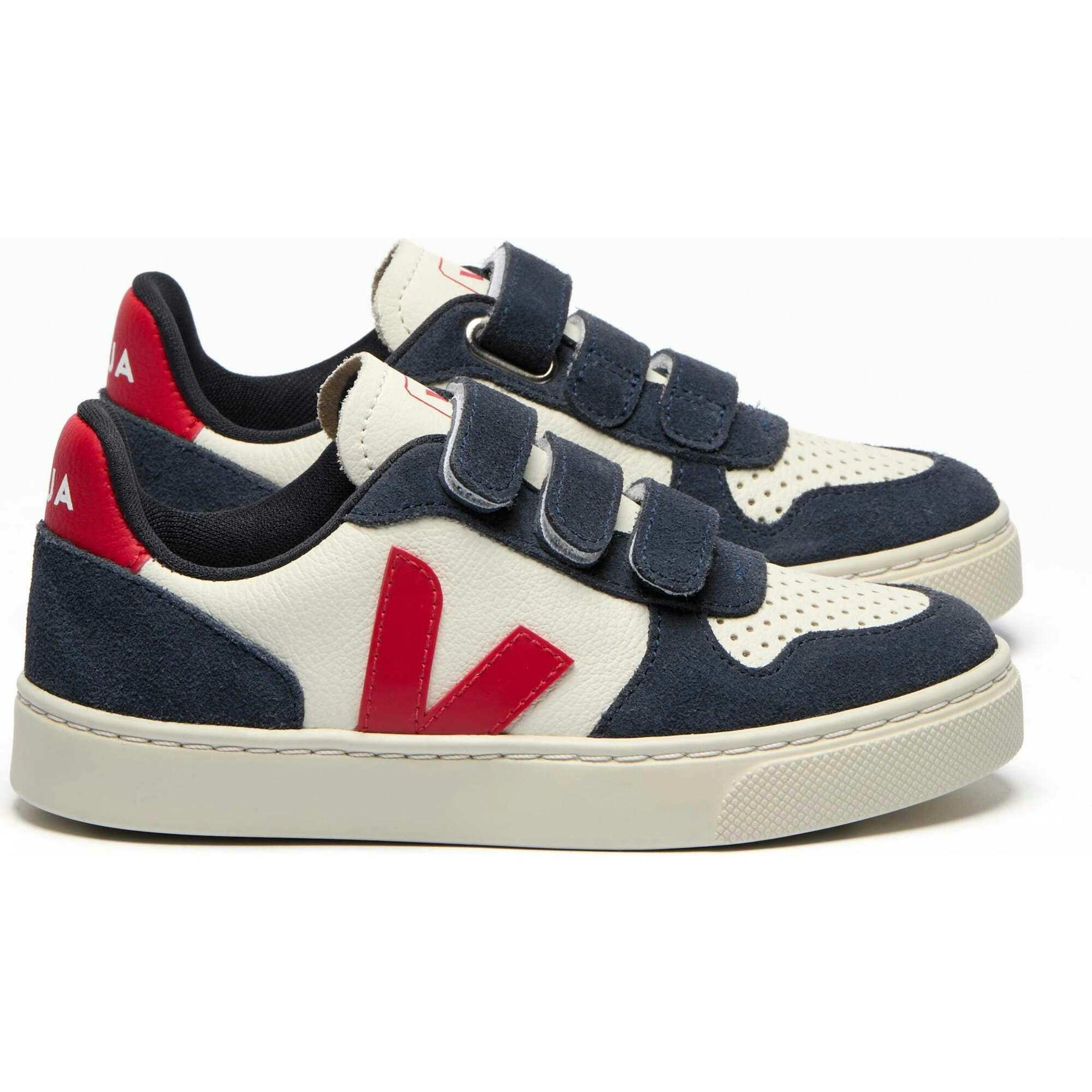 VEJA V-10 Chromefree Leather Sneakers - Nautical