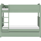 Universal Twin Storage Trundle Bed in Light Sage