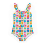 Patchwork Floral Swimsuit