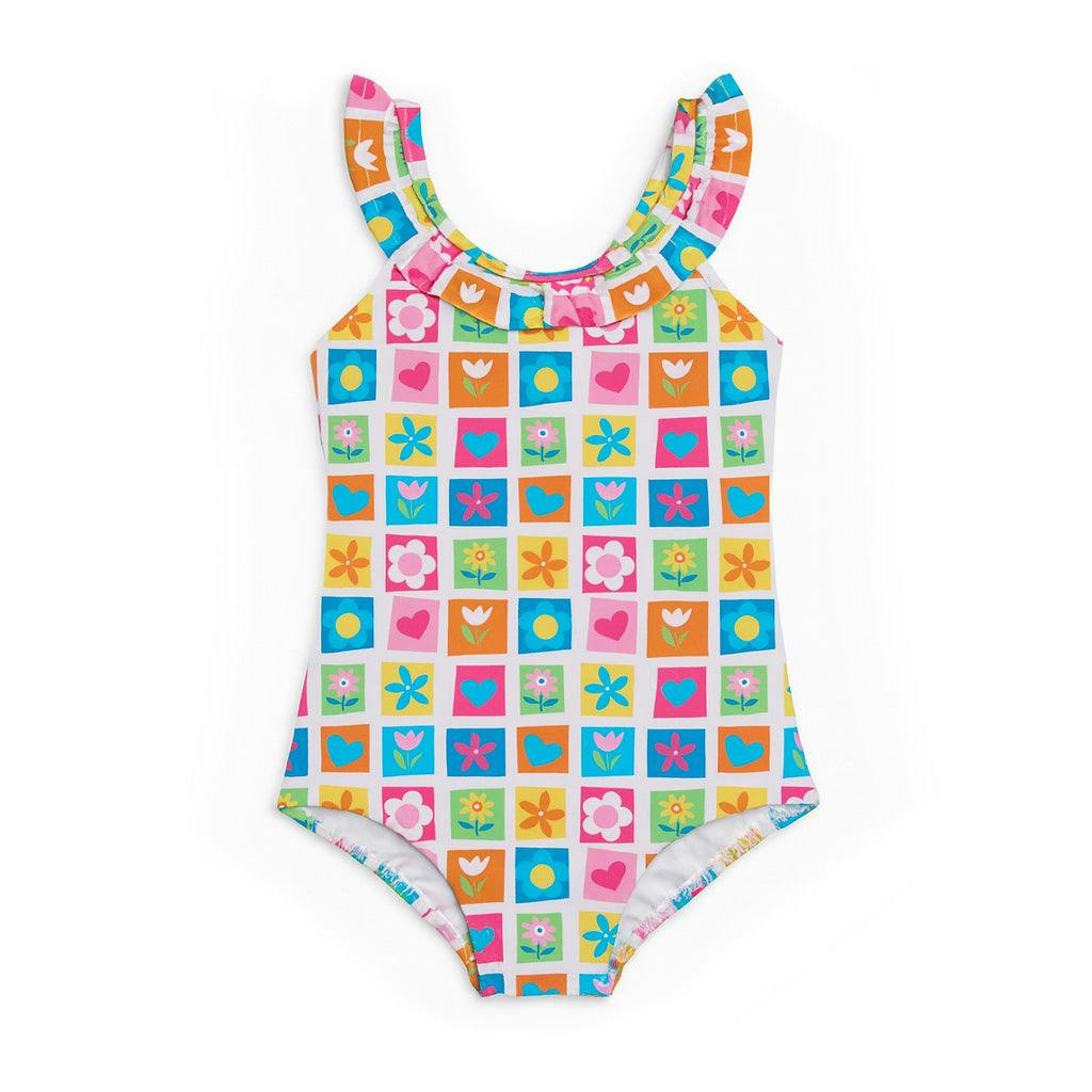 Patchwork Floral Swimsuit