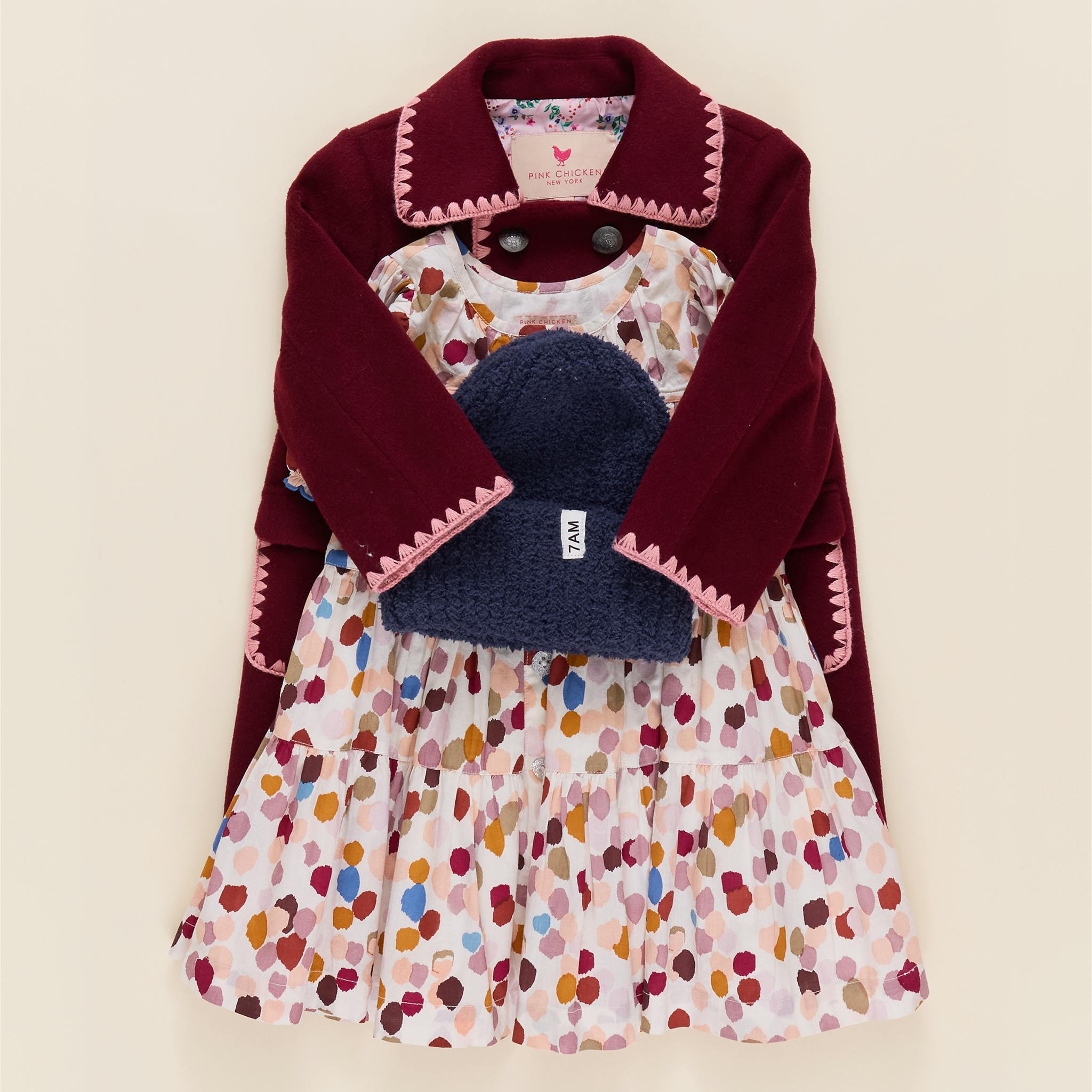 Girls Elizabeth Dress - Autumn Spots
