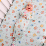 Newborn Knotted Gown - Sesame Street Retro Floral