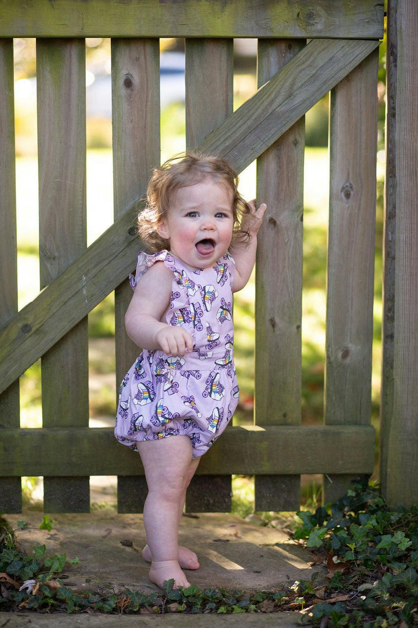 Bubble Romper in Roller Skates
