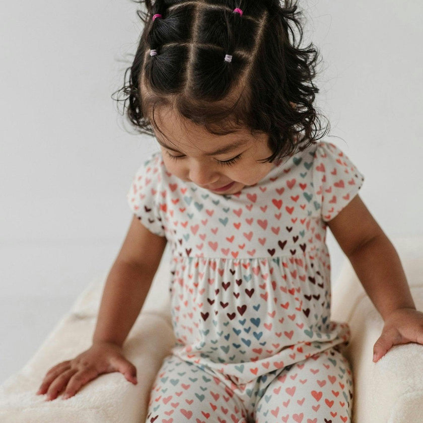 Baby Girl Short Sleeve Pant Romper