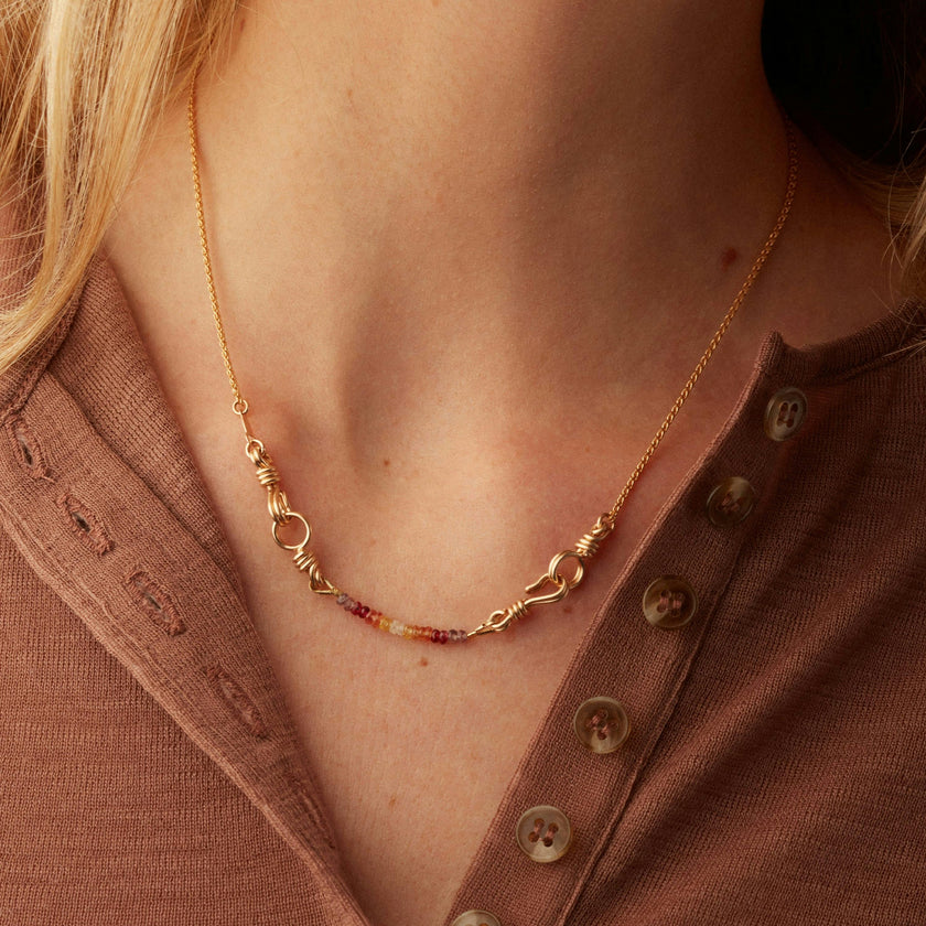 Rope Chain Necklace, Yellow Gold Filled
