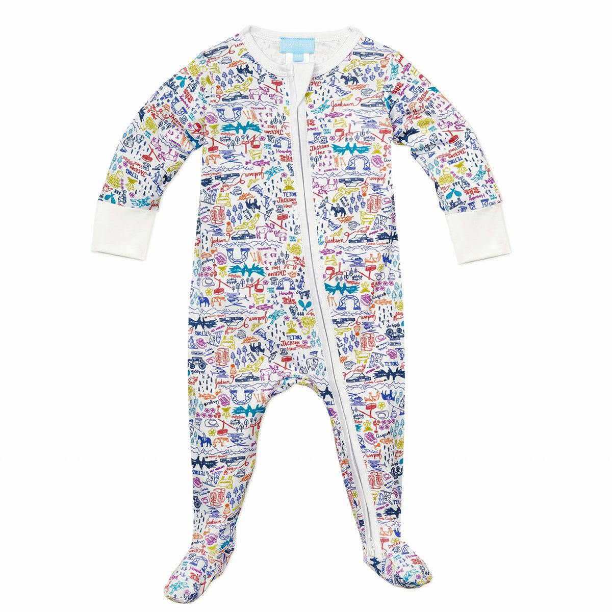 Jackson Hole Zip Baby Onesie