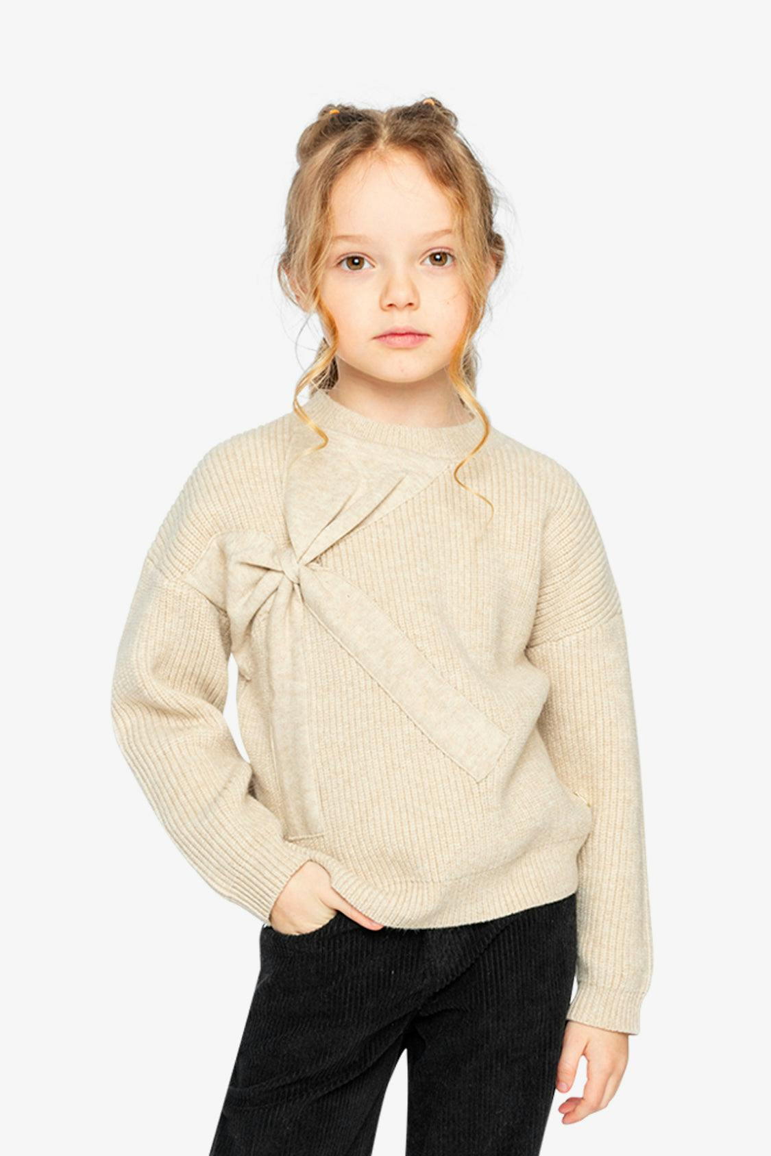 Sweater With Bow Beige