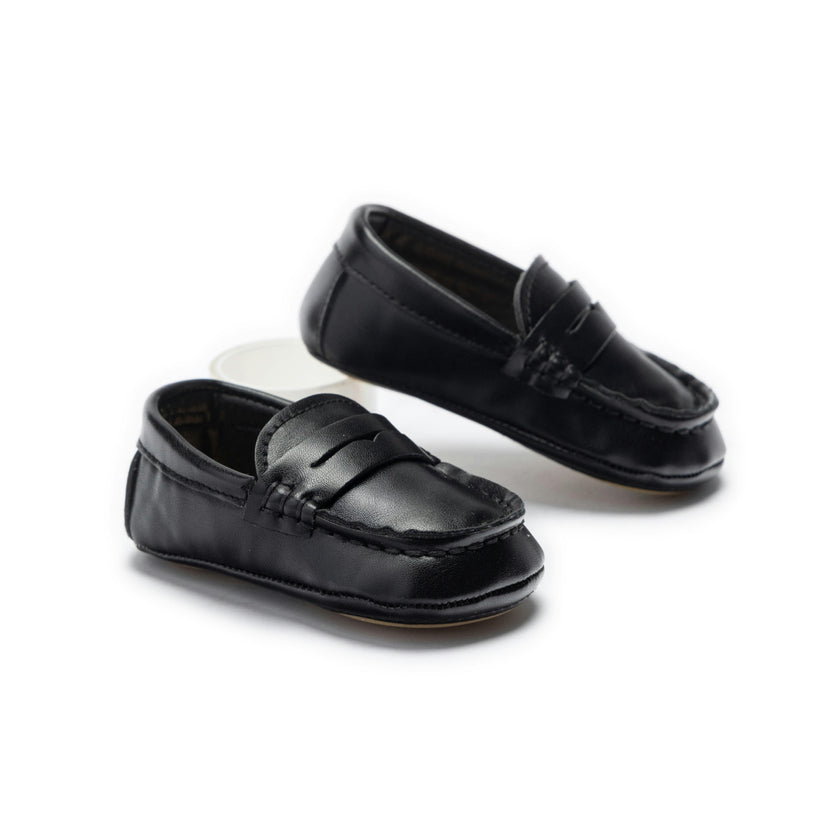 Black Loafer Baby Shoes