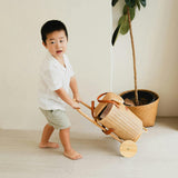 Handcrafted - Eric Kids Shopping Trolley - Rattan Wicker