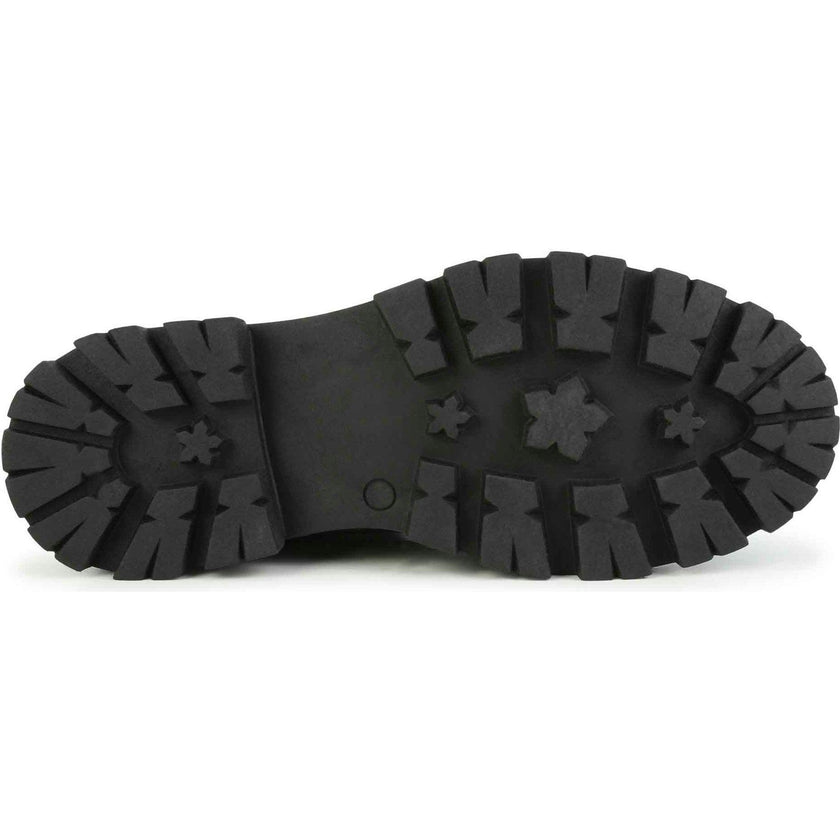 ZADIG & VOLTAIRE Logo-Print Laces Leather Combat Boots