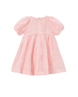 Light Pink Puff-Sleeve Dress