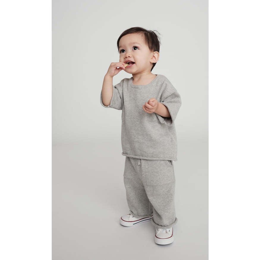 Baby My Boxy Cotton Rolled Edge Relaxed Fit Pants