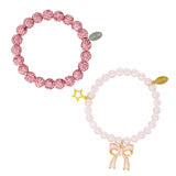 Girl's Sparkle Bow Bracelets Set