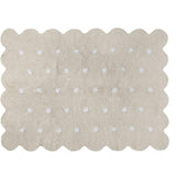 Biscuit Washable Rug