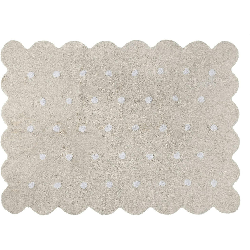 Biscuit Washable Rug
