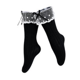 Ankle Skirt Polka Bow Socks