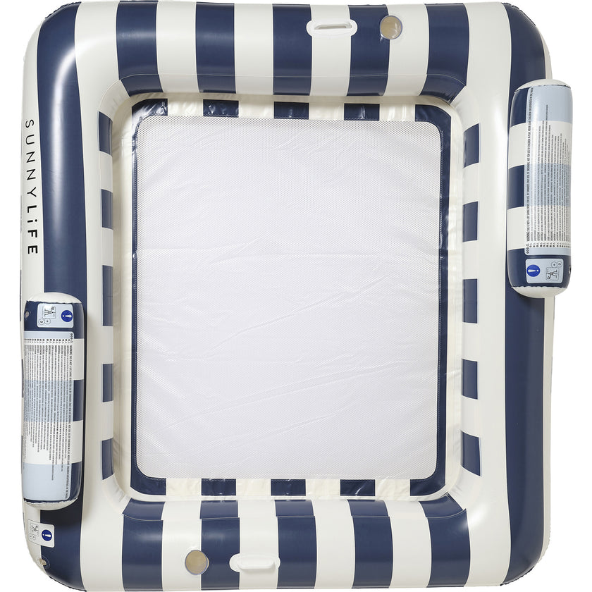 Luxe Twin Hammock Float: Le Weekend - Navy Stripe