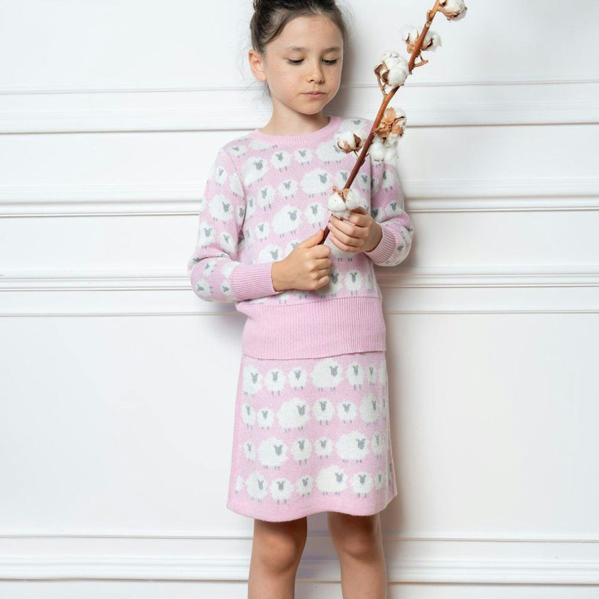 Little Bo Peep Pencil Skirt | Bubble Gum